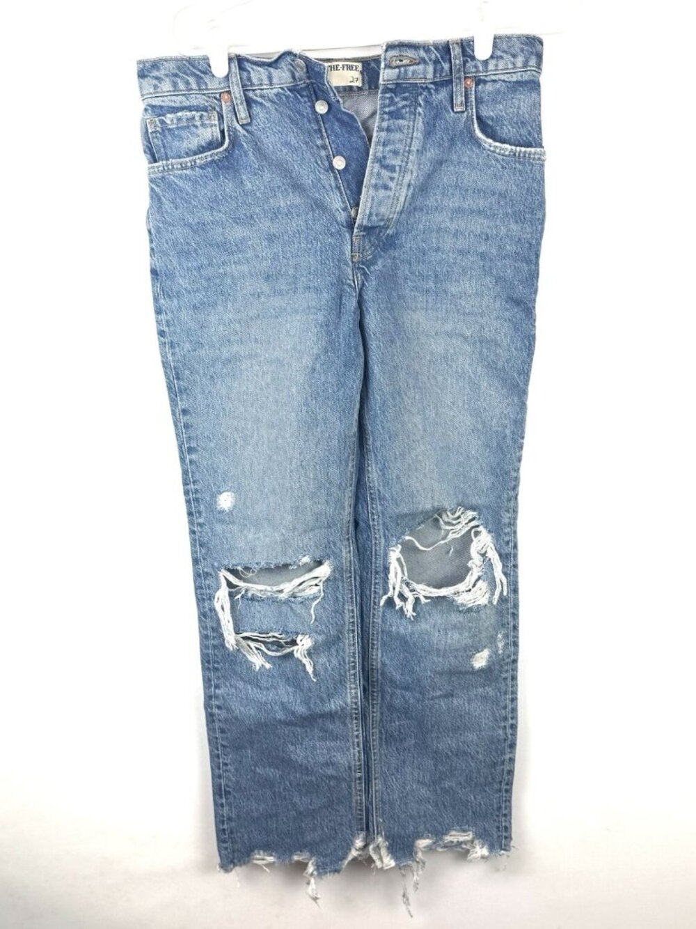 Free People Womens We The Free Boyfriend Jean Blue Size 27